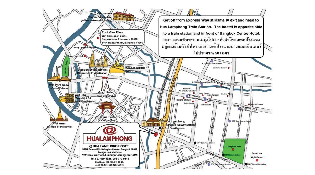 hua lamphong railway station map