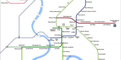 Bts train bangkok map