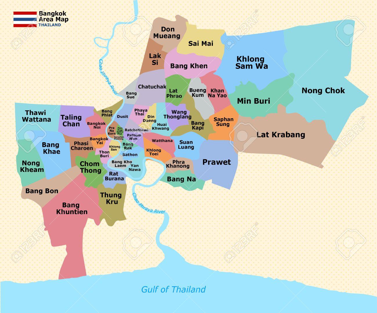 Bangkok District Map 