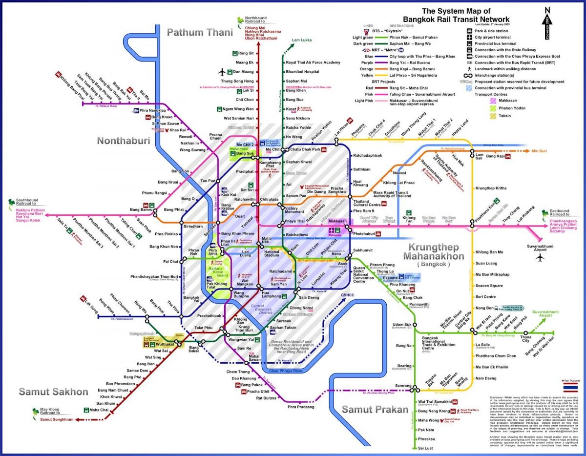 bangkok bus route map
