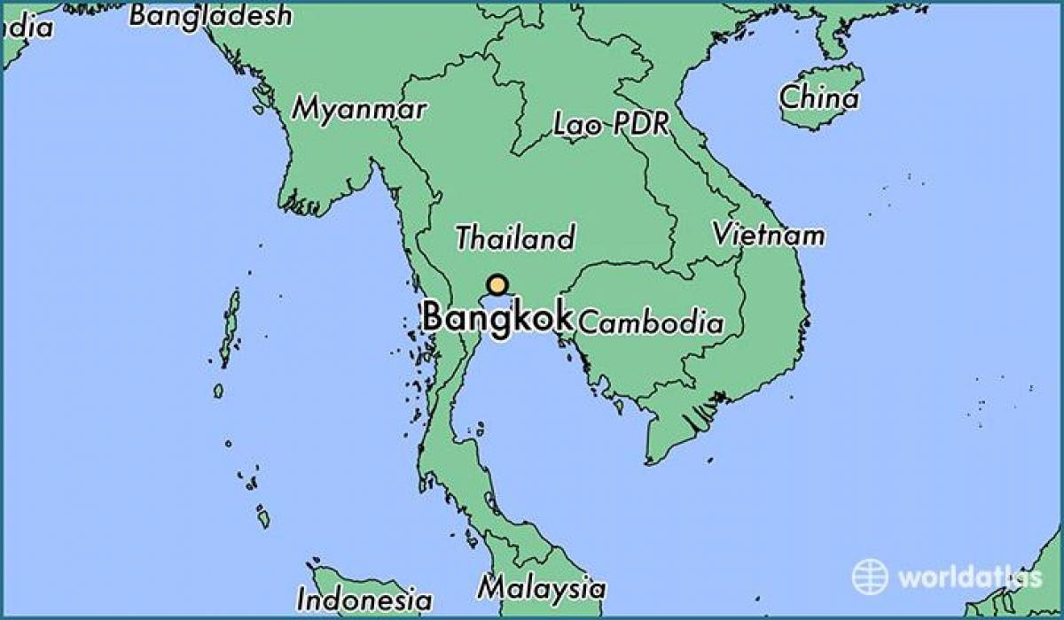 map of bangkok country