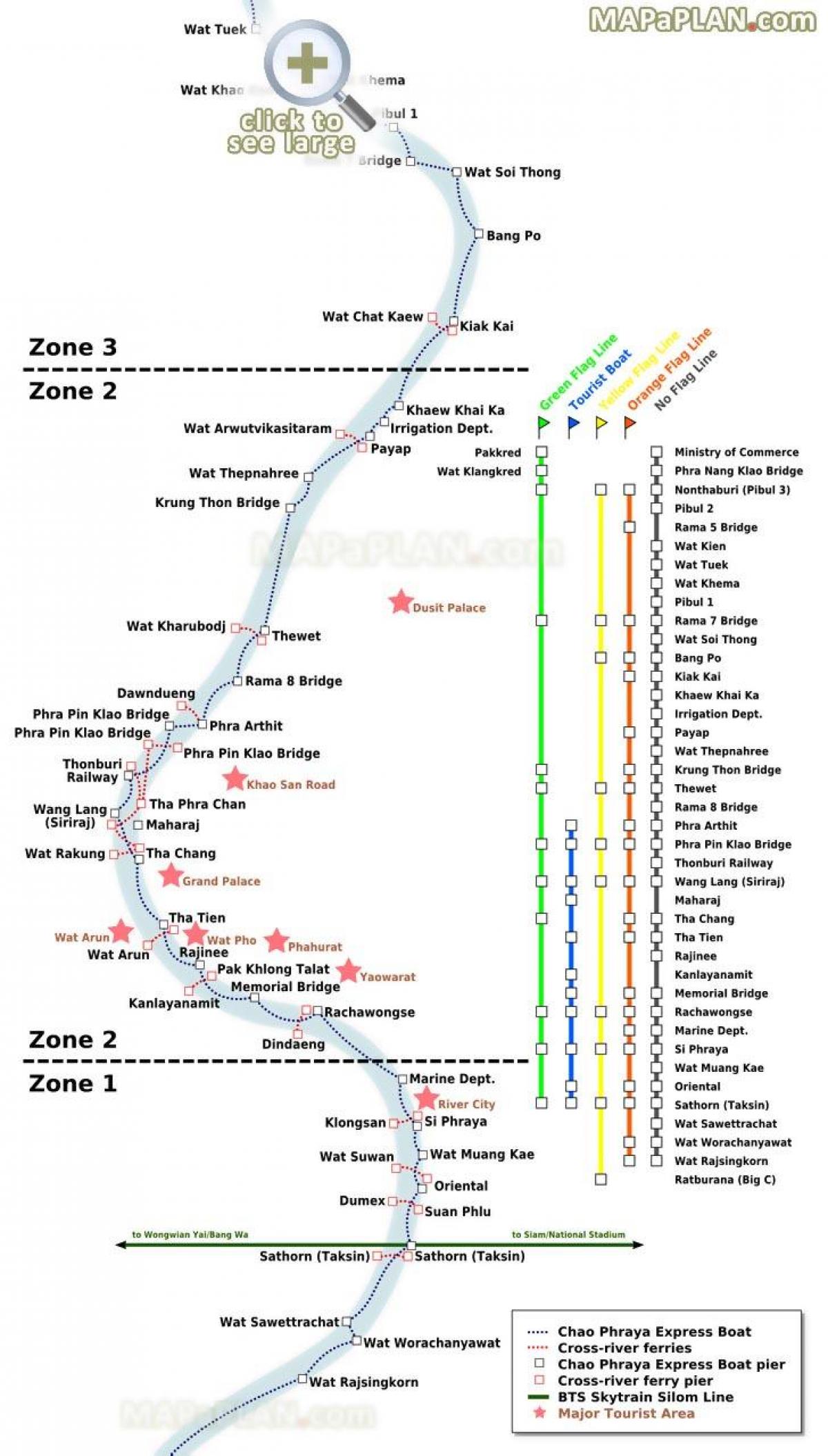 bangkok river ferry map