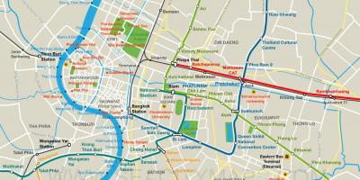 Map of bangkok city center
