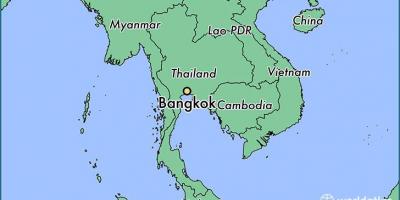 Map of bangkok country