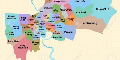 Map of bangkok district