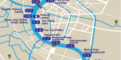 River taxi map bangkok