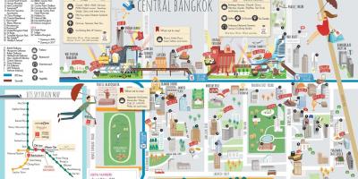 Bangkok shopping mall map
