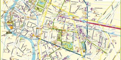 Map of bangkok street
