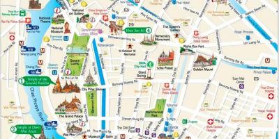 Bangkok places to visit map