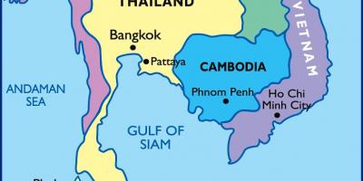 The map of bangkok