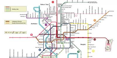Bangkok metro station map